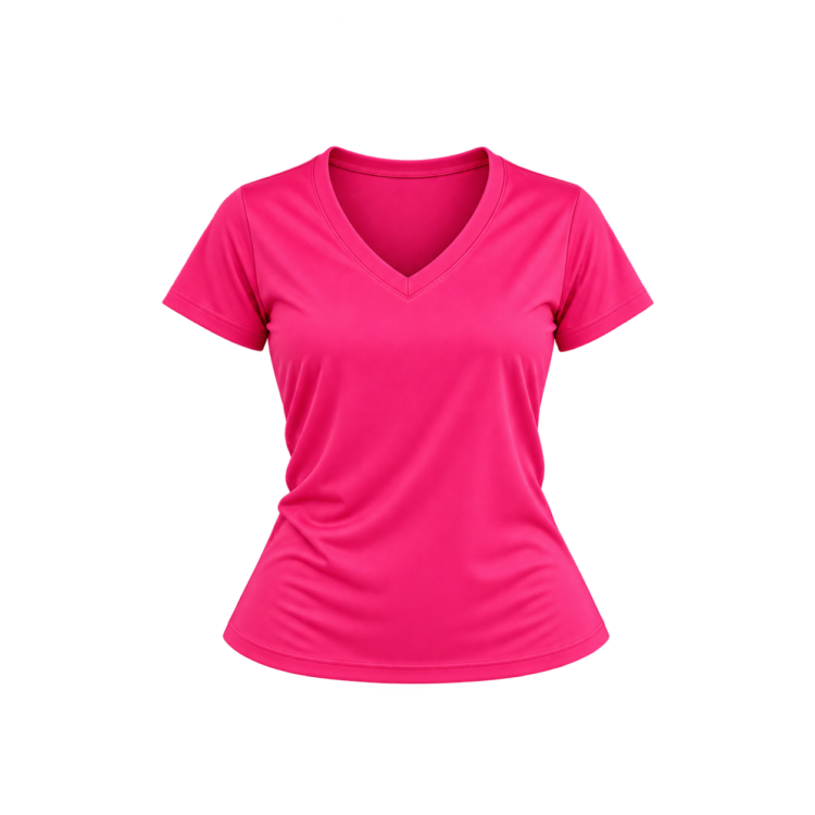 Camiseta Cuello V Mujer
